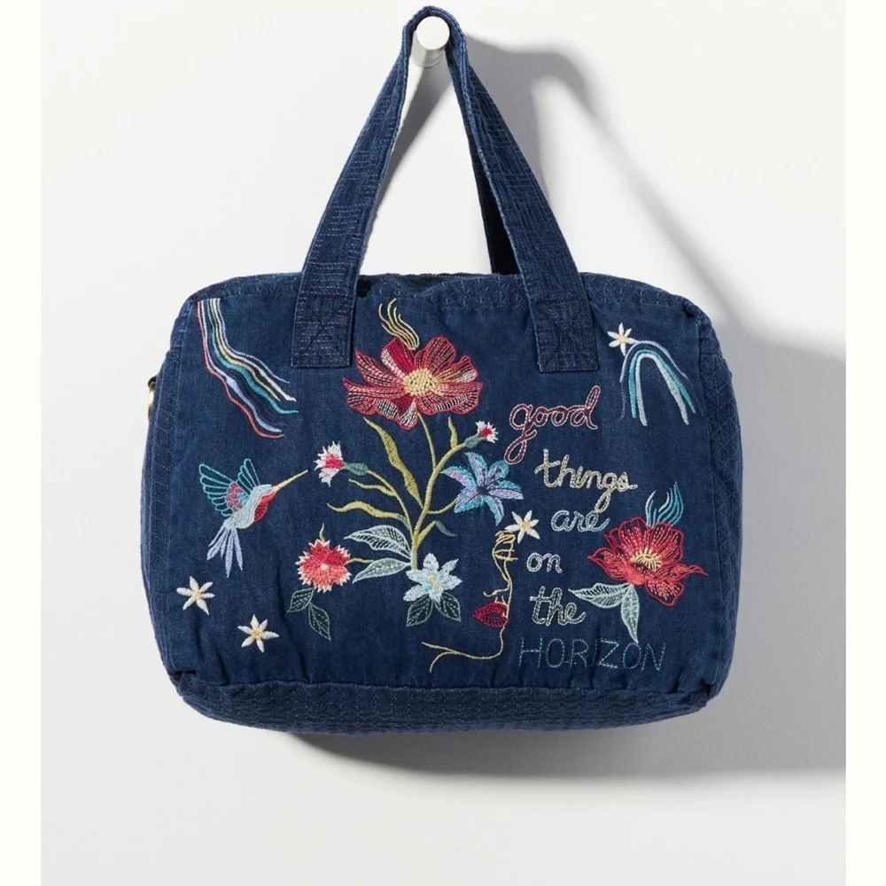 JORDAN DENIM DUFFLE TOTE BAG